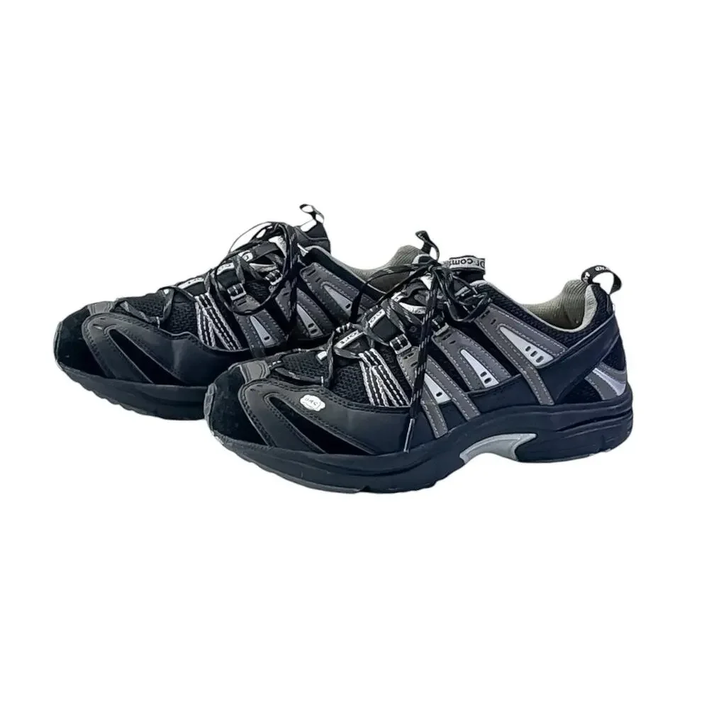 Dr. Comfort Performance Black/Gray Therapeutic Walking Shoes Women's Size 10W